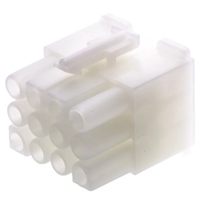 Molex Standard .093" Female Connector Housing, 12 Way, 3 Row Straight, 6.7 mm Pitch 39-03-6124