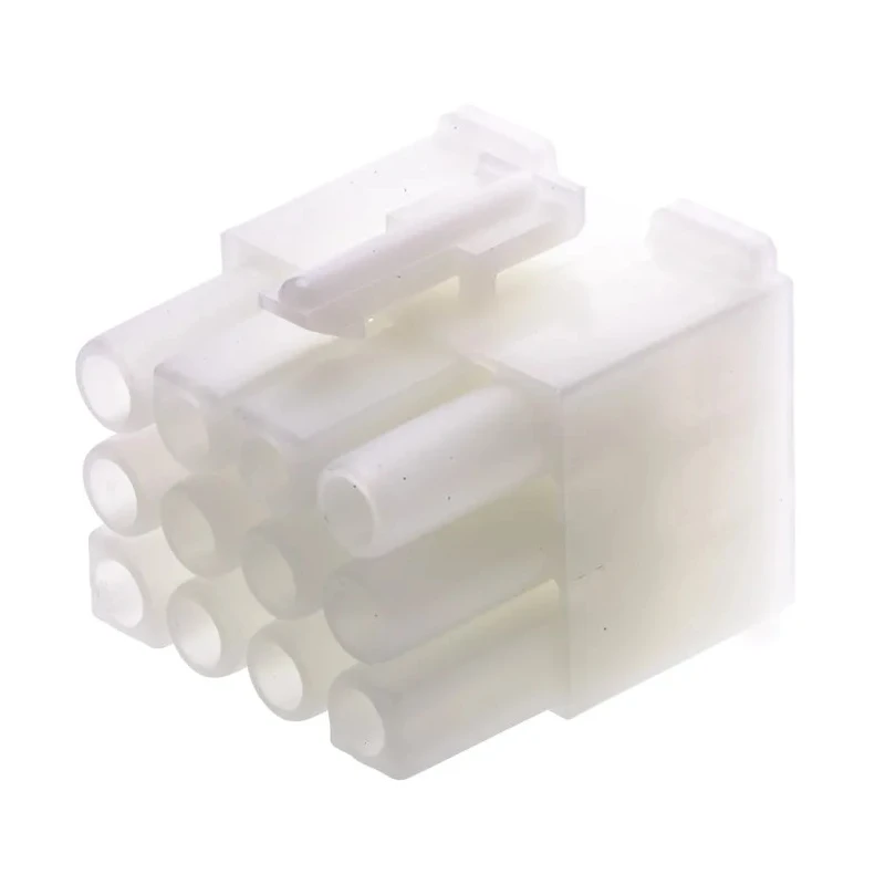 Molex Standard .093" Female Connector Housing, 12 Way, 3 Row Straight, 6.7 mm Pitch 39-03-6124