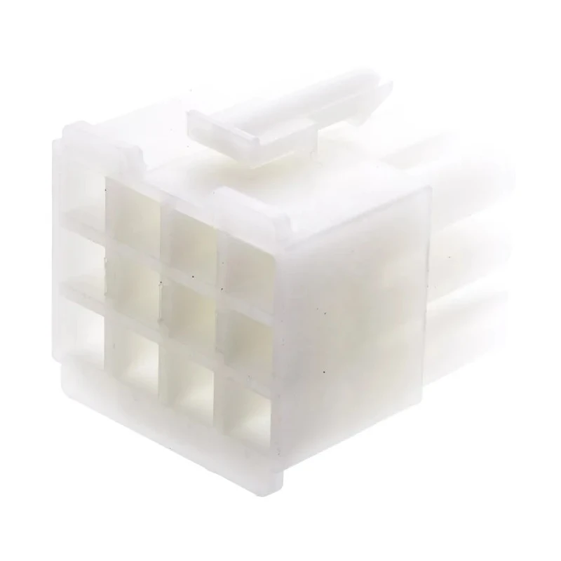 Molex Standard .093" Female Connector Housing, 12 Way, 3 Row Straight, 6.7 mm Pitch 39-03-6124