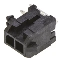 Molex Micro-Fit 3.0 Series Right Angle Through Hole PCB Header, 2 Contacts, 3 mm Pitch, 2 Row, Shrouded 43045-0201