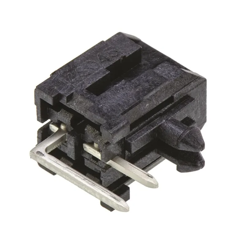Molex Micro-Fit 3.0 Series Right Angle Through Hole PCB Header, 2 Contacts, 3 mm Pitch, 2 Row, Shrouded 43045-0201