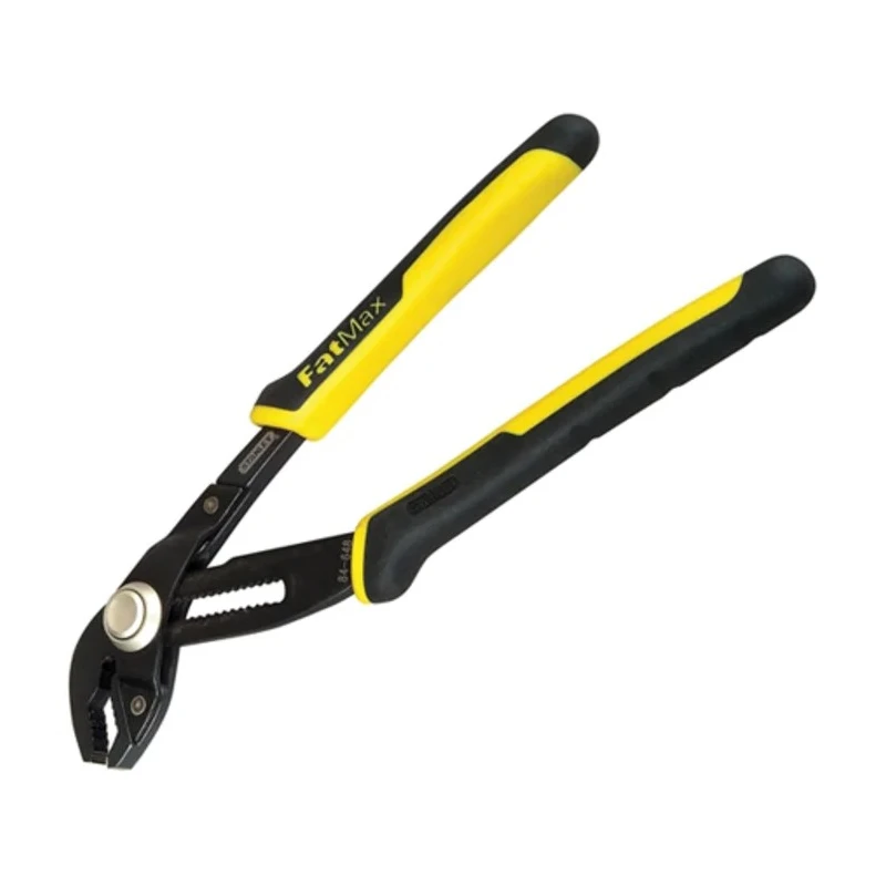 Stanley FatMax Water Pump Plier Bi-Material Handle Induction Hardened Jaws 200mm Overall Length 0-84-647