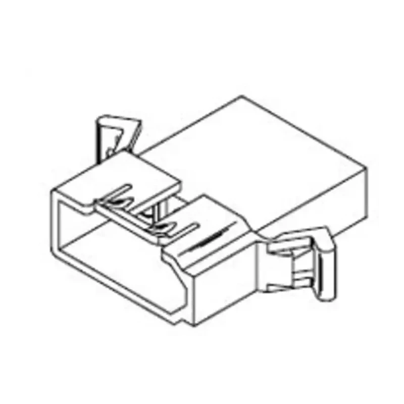 Molex Standard .093-Inch Male Connector Housing, 6.7 mm Pitch, 2 Way, 1 Row Straight 39-03-6020