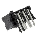 Molex Micro-Fit 3.0 Series Right Angle Through Hole PCB Header, 6 Contact(s), 3 mm Pitch, 2 Row, Shrouded 43045-0601