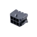 Molex Micro-Fit 3.0 Series Right Angle Through Hole PCB Header, 6 Contact(s), 3 mm Pitch, 2 Row, Shrouded 43045-0601