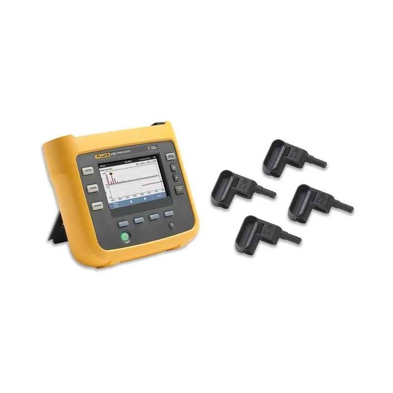 Fluke Three Phase Power Energy Monitor Bluetooth WiFi USB 4 Channel Accuracy ±(0.2%+0.01%) FLUKE-1736/EUS-GOLD