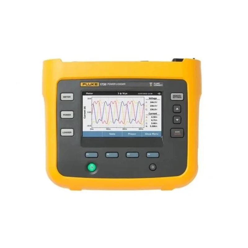 Fluke Three Phase Power Energy Monitor Bluetooth WiFi USB 4 Channel Accuracy ±(0.2%+0.01%) FLUKE-1736/EUS-GOLD