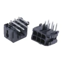 Molex Micro-Fit 3.0 Series Right Angle Through Hole PCB Header 6 Contact 3 mm Pitch 2 Row Shrouded 43045-0602