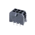 Molex Micro-Fit 3.0 Series Vertical Through Hole PCB Header, 6 Contacts, 3 mm Pitch, 2 Row, Shrouded 43045-0614