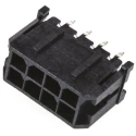 Molex Micro-Fit 3.0 Series Straight Through Hole PCB Header, 8 Contacts, 3 mm Pitch, 2 Row, Shrouded 43045-0814