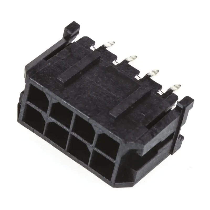 Molex Micro-Fit 3.0 Series Straight Through Hole PCB Header, 8 Contacts, 3 mm Pitch, 2 Row, Shrouded 43045-0814