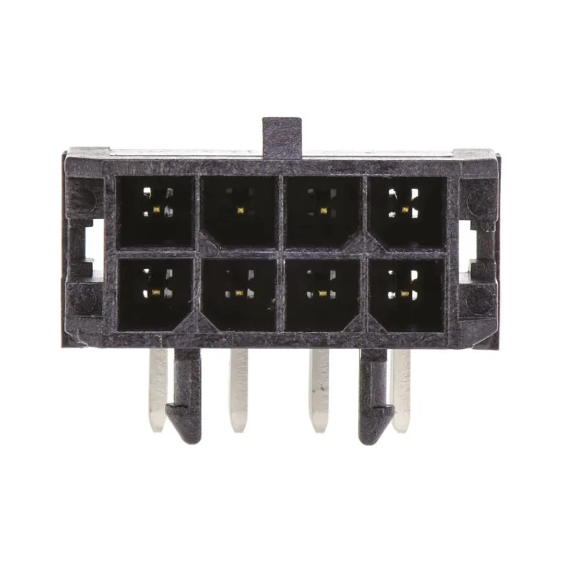 Molex Micro-Fit 3.0 Series Right Angle Through Hole PCB Header, 8 Contact, 3 mm Pitch, 2 Row, Shrouded 43045-0802