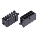 Molex Micro-Fit 3.0 Series Straight Through Hole PCB Header, 10 Contact, 3 mm Pitch, 2 Row, Shrouded 43045-1027