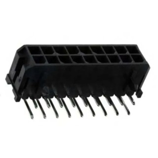 Molex Micro-Fit 3.0 Series Right Angle Through Hole PCB Header 18 Contacts 3 mm Pitch 2 Row Shrouded 43045-1800