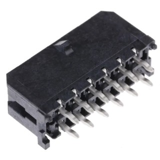 Molex Micro-Fit 3.0 Series Straight Through Hole Shrouded PCB Header 12 Contacts 3 mm Pitch 2 Row 43045-1214