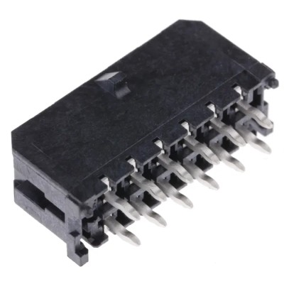 Molex Micro-Fit 3.0 Series Straight Through Hole PCB Header, 12 Contacts, 3 mm Pitch, 2 Row, Shrouded 43045-1214