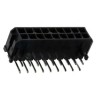 Molex Micro-Fit 3.0 Series Right Angle Through Hole Shrouded PCB Header, 18 Contacts, 3 mm Pitch, 2 Row, Brass 43045-1800