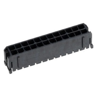 Molex Micro-Fit 3.0 Series Vertical Through Hole PCB Header, 24 Contacts, 3 mm Pitch, Dual Row, Shrouded 43045-2412