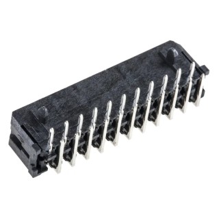 Molex Micro-Fit 3.0 Series Right Angle Through Hole PCB Header 22 Contacts 3 mm Pitch 2 Row Shrouded 43045-2200
