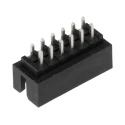 Molex Milli-Grid Series Shrouded Straight Through Hole PCB Header, 12 Contacts, 2 mm Pitch, 2 Row, Brass 87831-1241