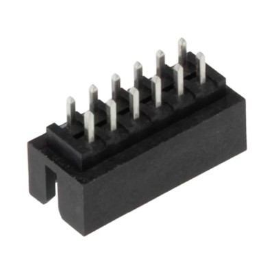 Molex Milli-Grid Series Shrouded Straight Through Hole PCB Header, 12 Contacts, 2 mm Pitch, 2 Row, Brass 87831-1241