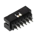 Molex Milli-Grid Series Shrouded Straight Through Hole PCB Header, 12 Contacts, 2 mm Pitch, 2 Row, Brass 87831-1241