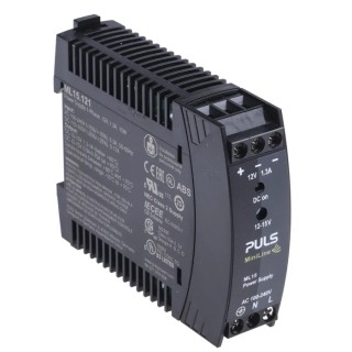 ABB PULS MiniLine Switched Mode DIN Rail Power Supply 240V AC Input 15V DC, 1.3 A Output, 15W ML15.121