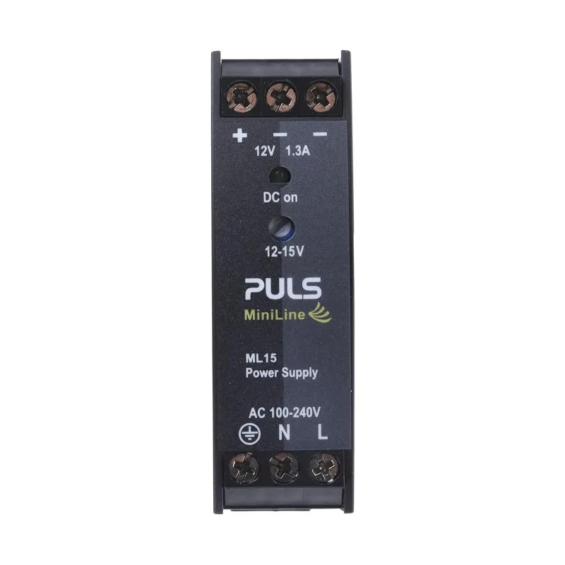 ABB PULS MiniLine Switched Mode DIN Rail Power Supply 240V AC Input 15V DC, 1.3 A Output, 15W ML15.121