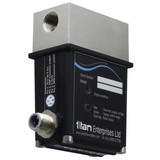Atrato Atrato Series Ultrasonic Flow Meter 0.03L/min to 5L/min, 1/4 in BSP, NPT, 316 Stainless Steel Body, Model 74P-VQB-O-RS