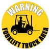 RS PRO Vinyl Hazard & Warning Label Warning Forklift Truck Area 50mm x 5mm English 136-6408