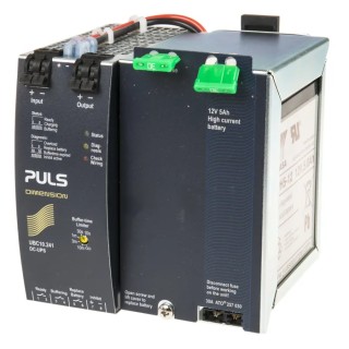 PULS 24V, 28 V Input Uninterruptible Power Supply with 15A Current, 22.5V DC Output, DIN Rail Mount UBC10.241