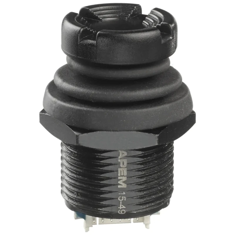 APEM NV 3-Axis Thumbstick Castle Momentary Switch IP67 IP69K 12 V dc 50mA 