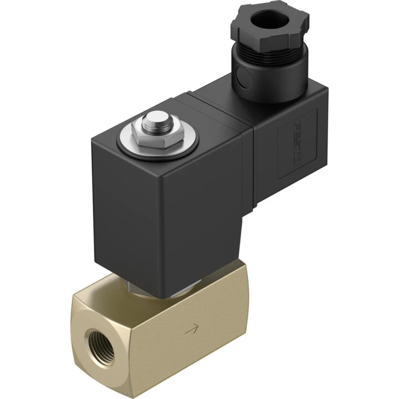 Festo Pneumatic Solenoid Valve Monostable Closed 2/2 Electric G 24V Brass Body VZWD-L-M22C-M-G14-60-V-1P4-4