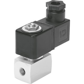 Festo Pneumatic Solenoid Valve 1 Solenoid Closed 2/2 Electric G 1/8 Brass Body 24V dc VZWD-L-M22C-M-G18-10-V-1P4-50
