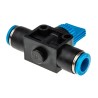 Festo HE Series Pneumatic Manual Control Valve, 10 Bar Max Pressure, Reinforced Aluminium & Brass Body HE-2-QS-8