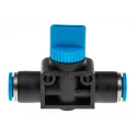 Festo HE Series Pneumatic Manual Control Valve, 10 Bar Max Pressure, Reinforced Aluminium & Brass Body HE-2-QS-8
