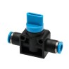 Festo Pneumatic Manual Control Valve , Reinforced Polybutylene Terephthalate, 10 Bar Pressure, 60°C Max Temp HE-3-QS-6