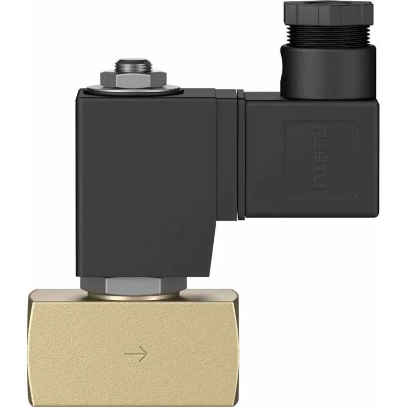 Festo Pneumatic Solenoid Valve Monostable Closed 2/2 Electric G 24V Brass Body VZWD-L-M22C-M-G14-60-V-1P4-4