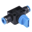 Festo Pneumatic Manual Control Valve HE Series Maximum Pressure 10 Bar Operating Temperature 0-60°C HE-2-QS-6