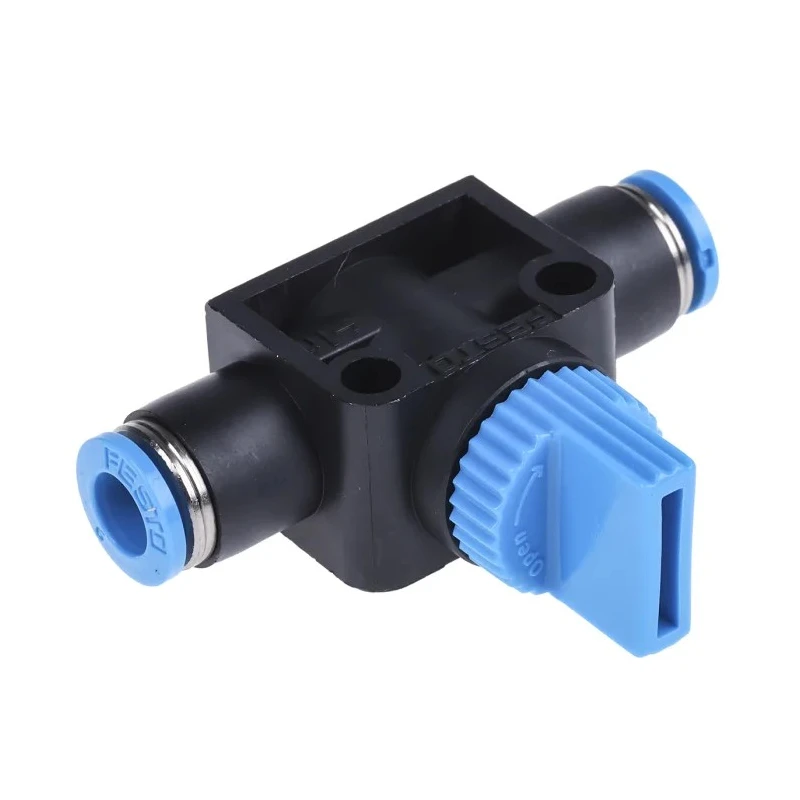 Festo Pneumatic Manual Control Valve HE Series Maximum Pressure 10 Bar Operating Temperature 0-60°C HE-2-QS-6