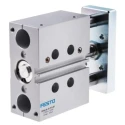 Festo Pneumatic Guided Cylinder DFM Series 20mm Bore 30mm Stroke Double Acting Through Hole Mount DFM-20-30-P-A-KF