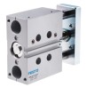 Festo Pneumatic Guided Cylinder DFM Series 20mm Bore 30mm Stroke Double Acting Through Hole Mount DFM-20-30-P-A-KF