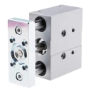 Festo Pneumatic Guided Cylinder DFM Series 20mm Bore 30mm Stroke Double Acting Through Hole Mount DFM-20-30-P-A-KF