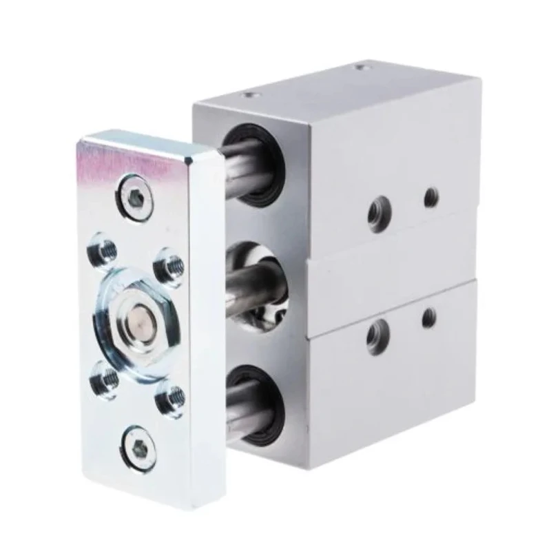 Festo Pneumatic Guided Cylinder DFM Series 20mm Bore 30mm Stroke Double Acting Through Hole Mount DFM-20-30-P-A-KF