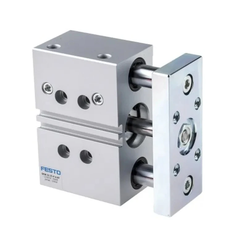 Festo Pneumatic Guided Cylinder 32mm Bore Double Acting Through Hole Mount 10 bar DFM-32-30-P-A-KF