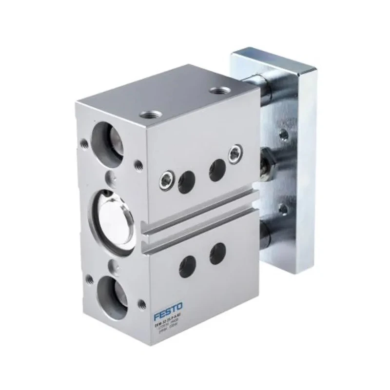Festo Pneumatic Guided Cylinder 32mm Bore Double Acting Through Hole Mount 10 bar DFM-32-30-P-A-KF