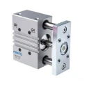 Festo Pneumatic Guided Cylinder 50mm Bore, DFM Series, 160mm Stroke, Double Acting, Through Hole Mount DFM-50-160-P-A-KF