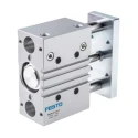 Festo Pneumatic Guided Cylinder 63mm Bore, 25 mm Stroke, Double Acting, Through Hole Mount, Elastomer DFM-63-25-P-A-KF