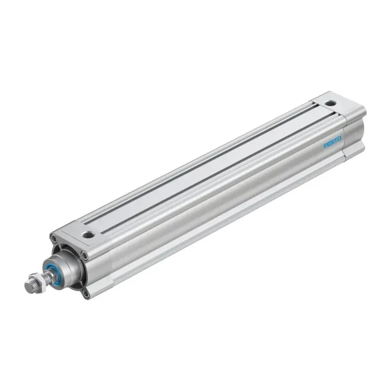 Festo Pneumatic Piston Rod Cylinder 63mm Bore, 400mm Stroke, Double Acting, Wrought Aluminium Alloy Body DSBC-63-400-PPSA-N3