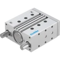 Festo Pneumatic Guided Cylinder 63mm Bore 100mm Stroke Double Acting Through Hole Mount DFM-63-100-P-A-KF